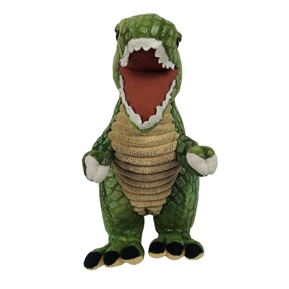 Fiesta T-Rex Plush Dinosaur Tyrannosaurus Rex Green Stuffed Animal Toy Lizard - Picture 5 of 10